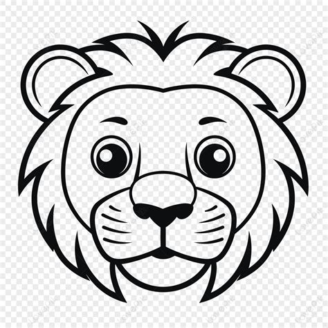 Leão Desenho Rosto - Desenhos Vetoriais Para Colorir De Rosto De Leão Em Fundo Branco Esboço ...