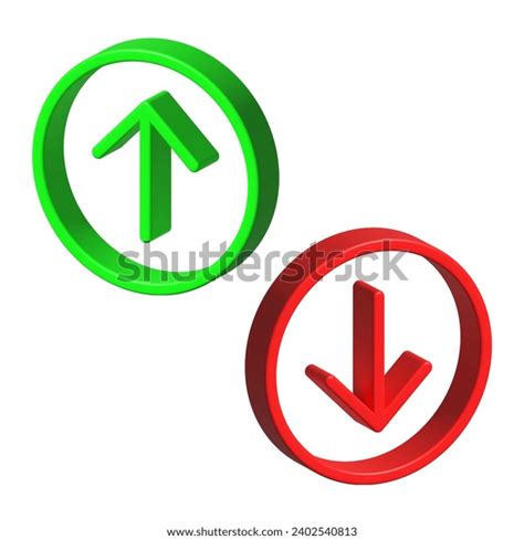 Red Green Arrow Over 111042 Royalty Free Licensable Stock