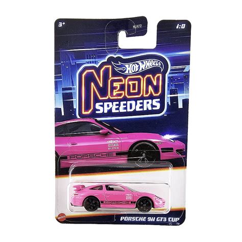 Hot Wheels Porsche 911 GT3 Cup Neon Speeders Mini Hunts