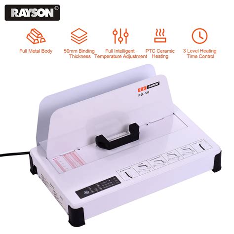 RAYSON Desktop Hot Melt Binding Machine A Books Contract Document