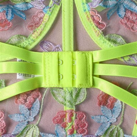 Luxury Lingerie Floral Embroidery Set Power Day Sale