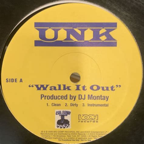 Unk Walk It Out 12 キレイ！！ Fatman Records