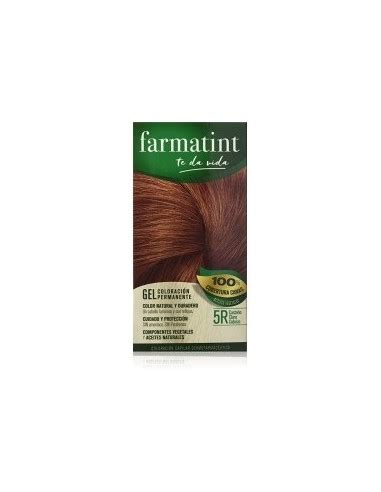 Farmatint 1 Envase 135 Ml Tono 5R Castaño Claro Cobrizo