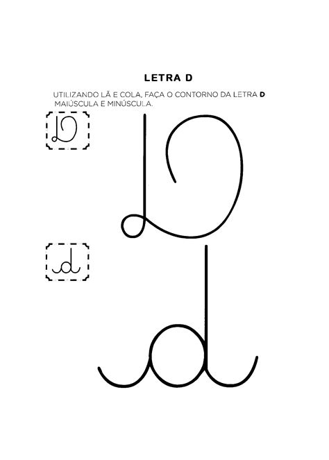 Atividades com a Letra D para alfabetização - Só Atividades