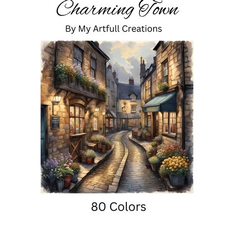 Charming Town Charming Town Cross Stitch Pattern Chart Beautiful Diy