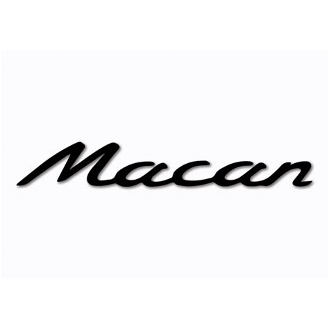 Porsche Macan Badge Vinyl Sticker