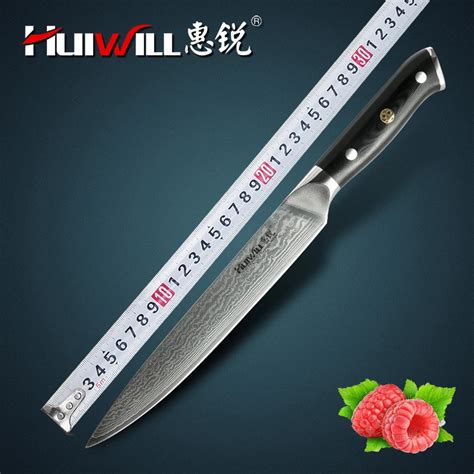 Huiwill VG10 Дамасская сталь " Нож для нарезки кухонный Филейный нож с ...