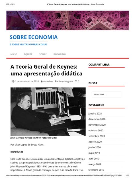 Segundo A Teoria Proposta Por Keynes - Teoria Geral de Keynes Explicada | PDF | Economia | John Maynard Keynes
