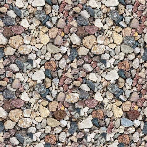 Сoloured Gravel High Resolution Seamless Texture Stock Photo By