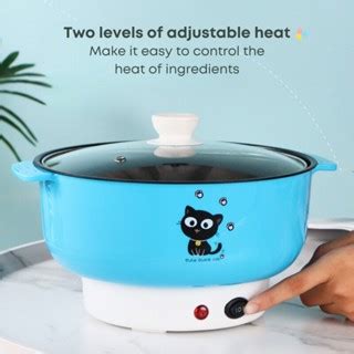 L Non Stick Electric Multifunction Cooker Multi Steamboat Rice Mini Hot Pot Periuk Nasi