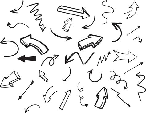 Hand Drawn Arrows Vector Set 27232117 Vector Art At Vecteezy