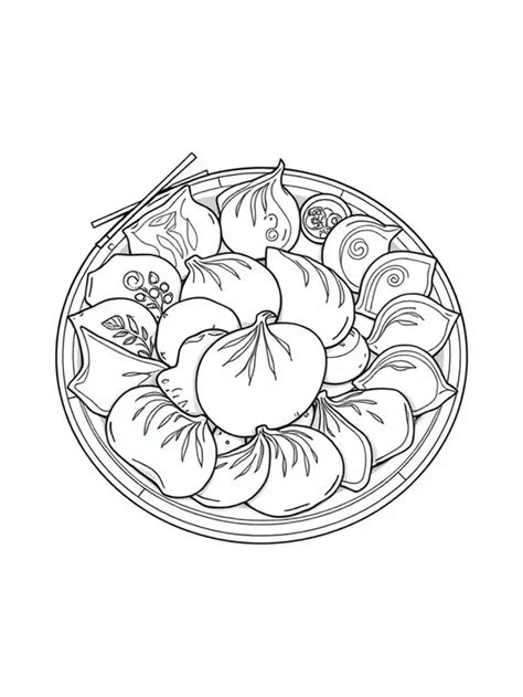10 Free Dumpling Coloring Pages For Fun Printable Art