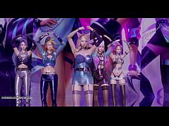 Mmd Everglow Dun Dun League Of Legends Ahri Akali Kaisa Evelynn Seraphine Hot Striptease