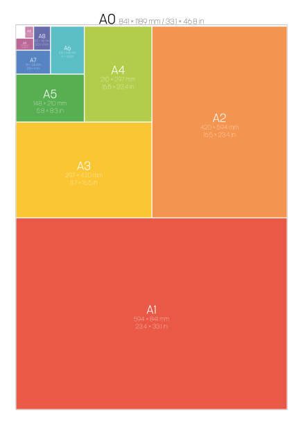 paper size  stock illustrations royalty  vector graphics