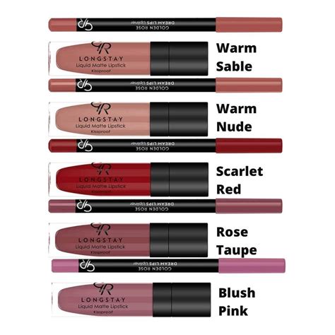 GR Cosmetics Matte Liquid Lipstick And Lip Liner Pencil Set Warm Nude Makeup Kit Buy Now
