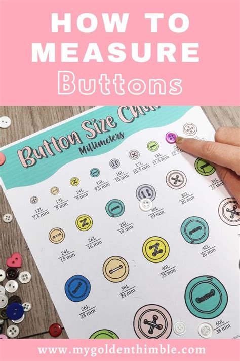 Easy Button Sizes Guide with Free Printable Chart.