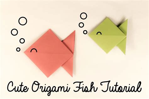 Making Cute Origami Fish In 5 Steps