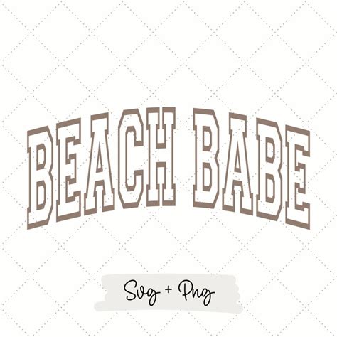 Beach Babe Svg Png Beach Lover Summer Svg Design Only Etsy