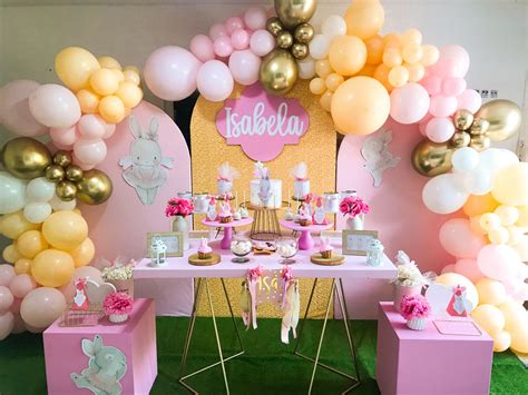 Cumple De Conejita Bailarina Backdrops Celebrities Rectangular