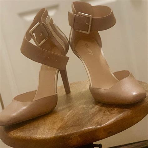 Nine West Shoes Nine West Classic Ankle Strap Nude Shoe Poshmark
