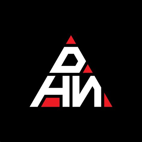 dhn triangle letter logo design  triangle shape dhn triangle logo
