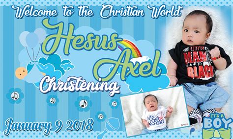 Sample Christening Tarpaulin Layout