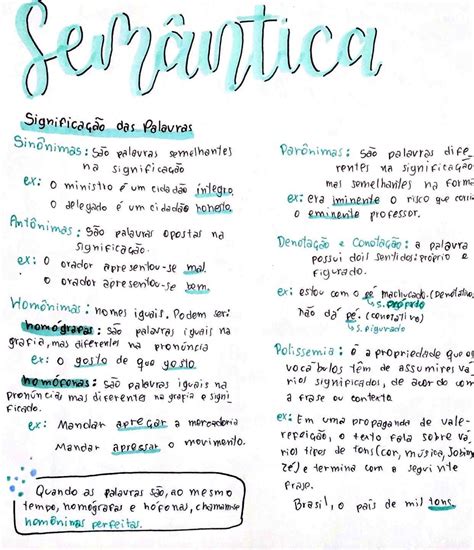 Semântica Significação Das Palavras - 5