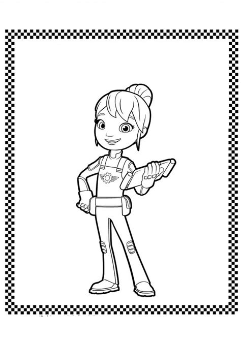 Раскраска Вспыш и Чудо Машинки Распечатать бесплатно