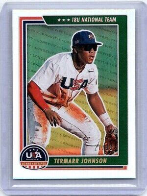 2022 Panini USA Baseball Stars Stripes 96 Termarr Johnson EBay