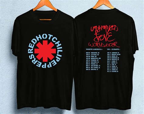 Red Hot Chili Peppers America Tour Shirt Red Hot Chili Peppers T Shirt