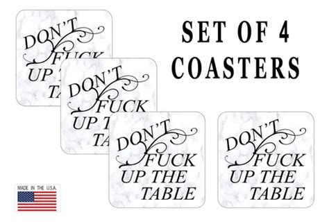 Rogue River Tactical Dont Fuck Up The Table Bar Drink Coaste Frete grátis