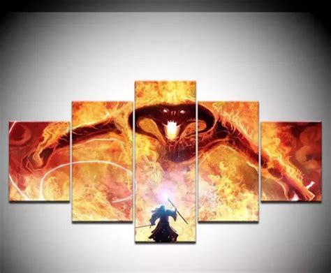 Quadro Senhor Dos Anéis Balrog E Gandalf Parcelamento sem juros