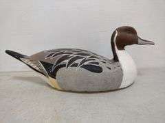 Decoy Art, Wooden Carved pintail duck - W. Yoder Auction