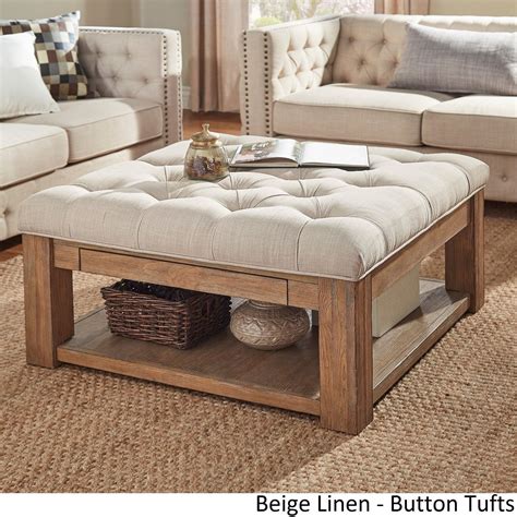 Living Room With Ottoman Coffee Table