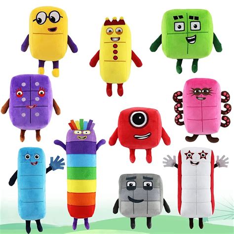 Cute Cartoon Numberblocks Plush Doll Educational Stuffed Toys Number ...