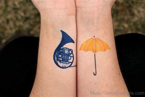 24 Stylish French Horn Tattoos