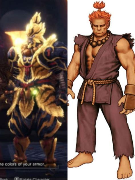 Furious Rajang Alpha Armor looks like Akuma from Street Fighter : r/MonsterHunter