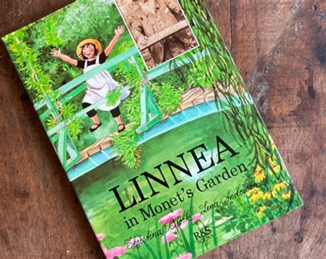 linnea  monets garden childrens art book  christina bjork learn