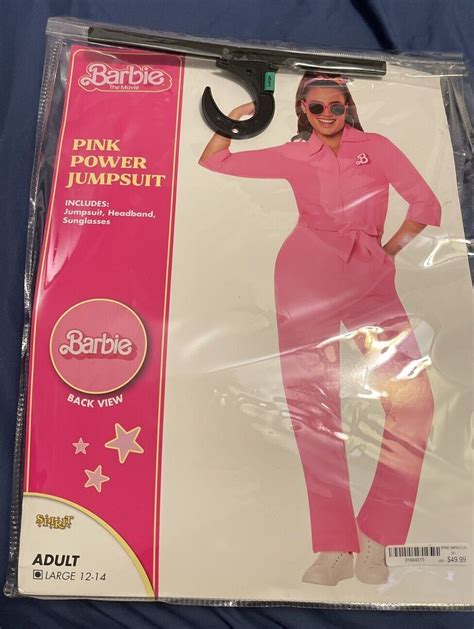 Barbie The Movie Adult Pink Power Jumpsuit Barbie C Gem