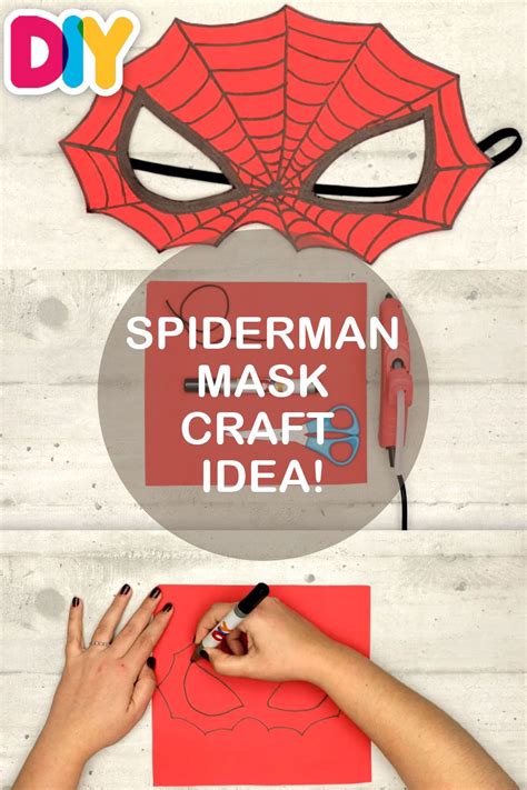 Spiderman Mask Paper Craft Idea Fast N Easy Diy Arts Crafts For Kids