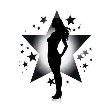 Black Silhouette Of A Nude Woman On White Background Nude Woman Silhouette Black And White