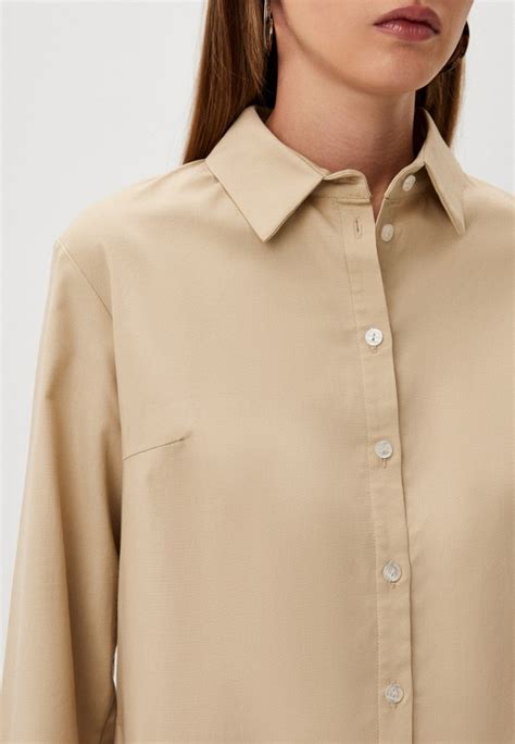 Рубашка Nude Story цвет бежевый MP002XW0PIFC купить в интернет магазине Lamoda