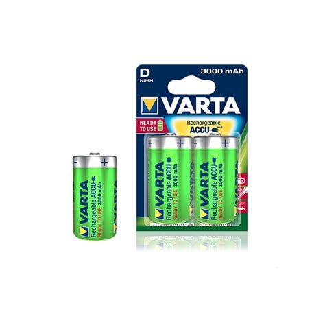 Rechargeable batteries Varta D 3000 mAh Varta Rechargeable Batteries AA ...