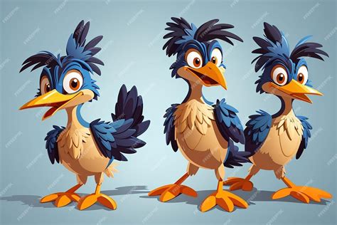 Premium Photo Cute Road Runner Cartoon Character Vector Illustration