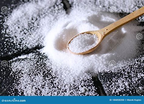 A Teaspoon Of Table Salt Stock Photo Image Of Linseed 186858208