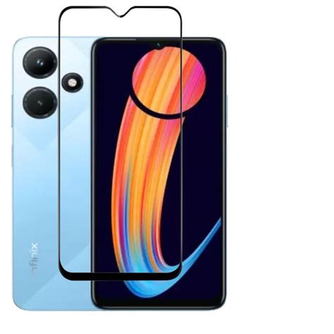 Infinix Hot I Full Glue Tempered Glass Screen Protector Transparent Daraz Bd