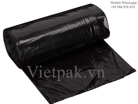Drawstring Garbage Bag On Roll Leading Plastic Bag Factory In Vietnam