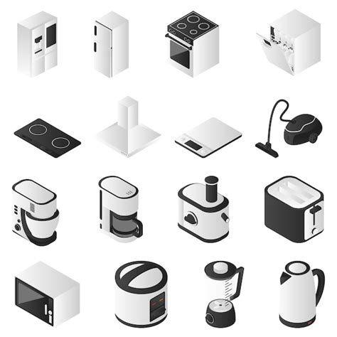 Premium Vector Isometric Kitchen Appliance