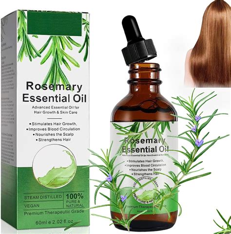 Olio Essenziale Rosmarino 60ML Olio Di Rosmarino Per Capelli Crescita