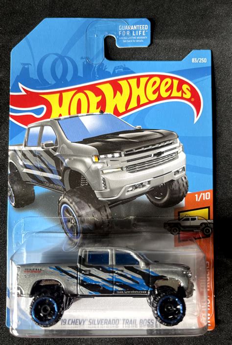Hot Wheels Kmart Excl Hw Hot Trucks Chevy Silverado Trail Boss Lt Silver Lazada Ph